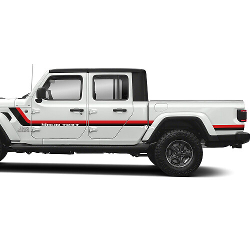 Jeep Gladiator Rubicon Retro Vintage 4x4 Off-Road Racing Stripe Kit Sport Off Road 2 Colores
