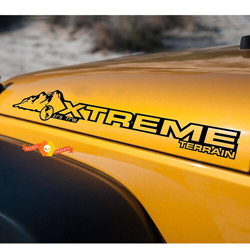 Par de Vinilos Adhesivos para Capó Xtreme Terrain para Jeep Wrangler