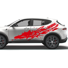 Kit de calcomanías laterales estilo salpicadura de barro con logo Hornet para Dodge Hornet_2
