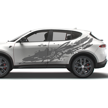 Kit de calcomanías laterales estilo salpicadura de barro con logo Hornet para Dodge Hornet_3