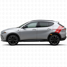 Vinilo personalizado de doble raya lateral trasera para Dodge Hornet_3