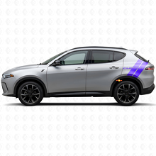 Vinilo personalizado de doble raya lateral trasera para Dodge Hornet_4