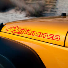 Pegatina de vinilo ilimitada Mountains Hood Rubicon Sahara Wrangler_3