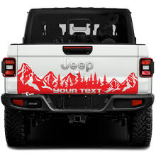 Vinilo Adhesivo Personalizado de Bosque de Montaña para la Puerta Trasera de Jeep Gladiator_3