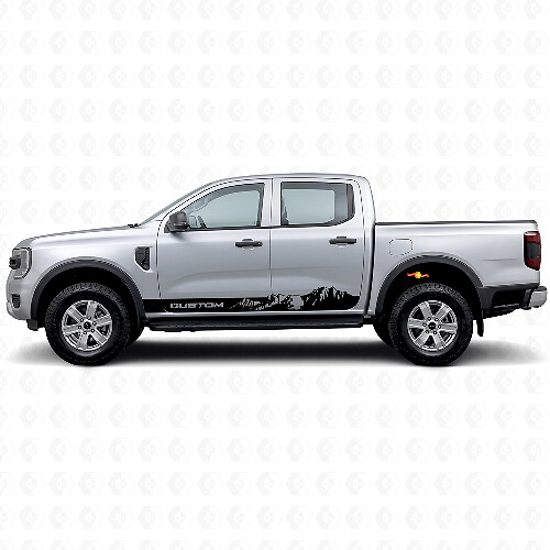 Vinilos adhesivos de franjas estilo montaña personalizadas para paneles laterales de Musclecar Ranger
