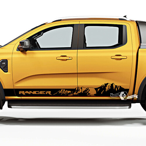 Vinilos adhesivos para paneles laterales Mountain Style Stripes para Musclecar Ranger