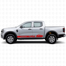 Vinilos adhesivos de franjas estilo montaña personalizadas para paneles laterales de Musclecar Ranger_4