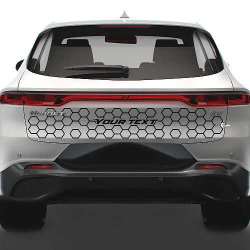 Calcomanía de vinilo para moldura de puerta trasera estilo panal personalizada para Dodge Hornet