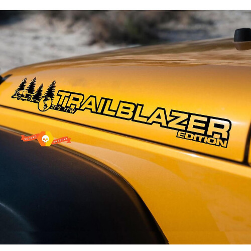 Juego de vinilos adhesivos para capó Edición Trailblazer para Jeep Wrangler