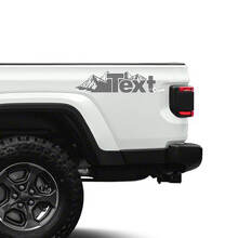 Vinilos laterales estilo montaña personalizados para Jeep Gladiator_2
