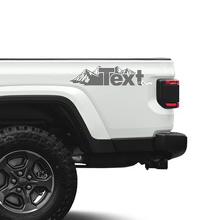 Calcomanías de vinilo personalizadas Side Mountains para Jeep Gladiator 2