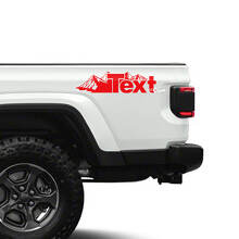 Vinilos laterales estilo montaña personalizados para Jeep Gladiator_3