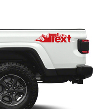 Calcomanías de vinilo personalizadas Side Mountains para Jeep Gladiator 3