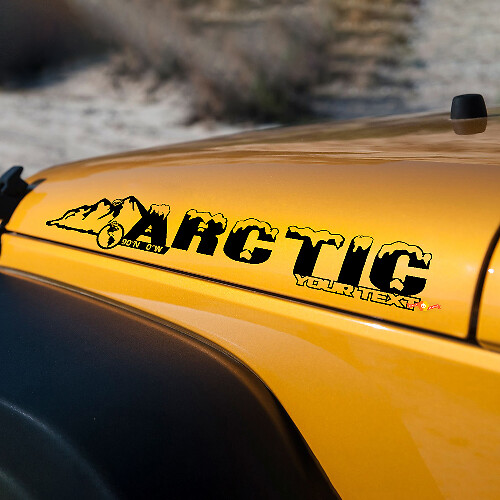 Calcomanía de Vinilo para Capó Arctic para Jeep Wrangler Rubicon Sahara