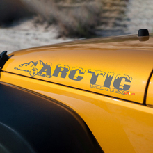Calcomanía de Vinilo para Capó Arctic para Jeep Wrangler Rubicon Sahara_2