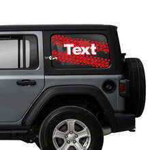 Pegatinas de vinilo para ventana trasera con doble huella de neumático para Jeep Wrangler Unlimited_2