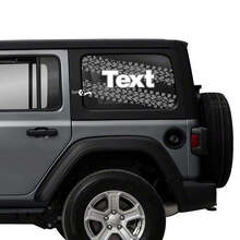 Pegatinas de vinilo para ventana trasera con doble huella de neumático para Jeep Wrangler Unlimited_3