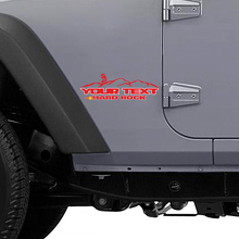 Calcomanía de vinilo lateral estilo montañas R2-D2 para Jeep Wrangler Unlimited_3
