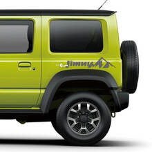 Suzuki JIMNY Montañas Gráficos laterales Calcomanía de puertas Etiqueta adhesiva con logotipo
 2