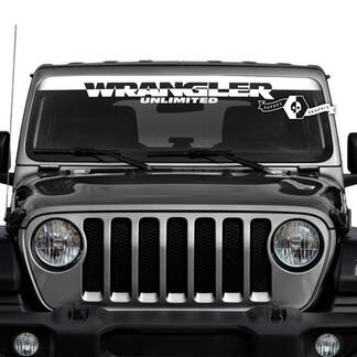 Jeep Wrangler Unlimited Parabrisas Logo Calcomanías Gráficos de vinilo
