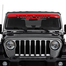Pegatinas de vinilo personalizadas para parabrisas para Jeep Wrangler Unlimited 2