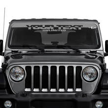Pegatinas de vinilo personalizadas para parabrisas para Jeep Wrangler Unlimited 3