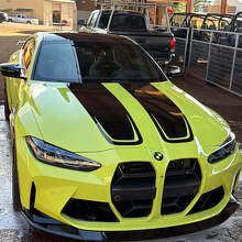 Calcomanía adhesiva de vinilo de estilo CSL para capó, franjas para BMW M4 M3 G80 G82 G83 2021+ 3