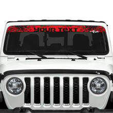 Texto Personalizado Adhesivos Vinilo para Parabrisas Cubierta Antibarro Desgastada para Jeep Gladiator 3