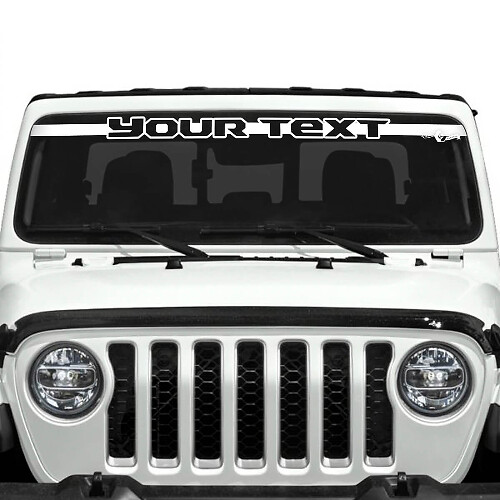 Vinilos adhesivos personalizados con contorno para parabrisas para Jeep Gladiator