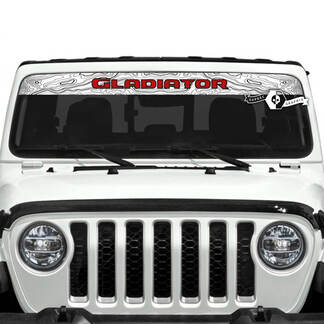 Jeep Gladiator Parabrisas Logo Calcomanías Gráficos de vinilo
