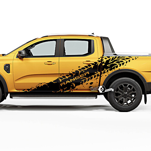 Juego de Vinilos Laterales para Huellas de Neumáticos para Musclecar Ranger