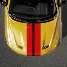 Calcomanía de vinilo con franja personalizada para capó para Dodge Hornet_2