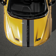 Calcomanía de vinilo con franja personalizada para capó para Dodge Hornet_3