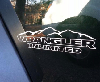 Jeep Mountain Wrangler Unlimited CJ TJ YJ JK XJ calcomanía adhesiva de todos los colores #5