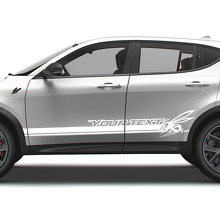 Calcomanías de vinilo con rayas laterales de puertas y logotipo personalizado Hornet para Dodge Hornet_2