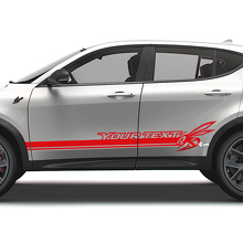 Calcomanías de vinilo con rayas laterales de puertas y logotipo personalizado Hornet para Dodge Hornet_3