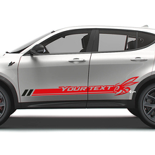 Kit de Vinilo con Logo de Franja Lateral Estilo Hornet para Puerta de Dodge Hornet_2