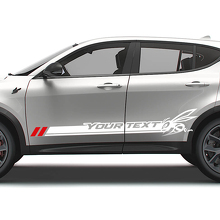 Kit de Vinilo con Logo de Franja Lateral Estilo Hornet para Puerta de Dodge Hornet_3