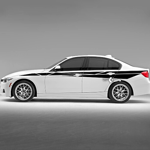 Par BMW Hood Puertas Rayas laterales Rally Motorsport Trim Guardabarros trasero Vinilo Calcomanía pegatina F30 G20
