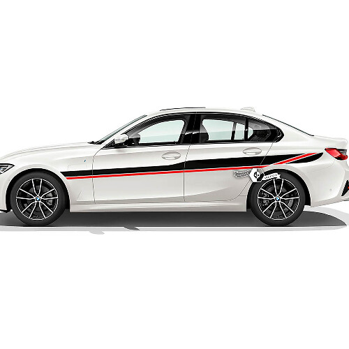 Par BMW Side Rally Motorsport Hood Doors Up Rear Fender Vinilo Calcomanía Etiqueta F30 G20 2 colores
