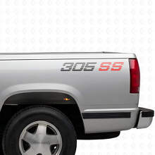 Juego de Pegatinas de Vinilo para Laterales de Caja 305 SS para Camiones Chevrolet_8
