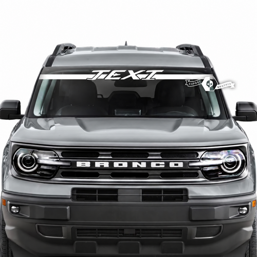 Musclecar horse ventana parabrisas logotipo rayas gráficos pegatinas calcomanías
