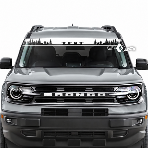 Musclecar horse Ventana Parabrisas Bosque Logo Rayas Gráficos Pegatinas Calcomanías
