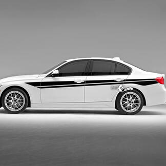 Par BMW Doors Lines Up Side Stripes Rally Motorsport Dual Vinilo Calcomanía Pegatina F30 G20
