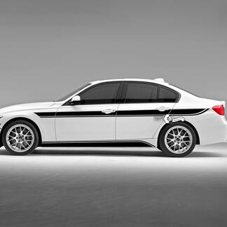 Par BMW Doors Up Stripes Side Rally Motorsport Trim y Rocker Panel Vinilo Calcomanía Pegatina F30 G20
