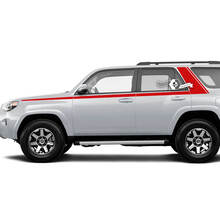 Calcomanía adhesiva de vinilo para ventana lateral plana con líneas de rayas para el cuerpo compatible con Toyota 4Runner 13-24 TRD de quinta generación
 2