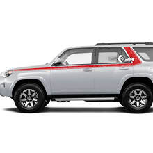 Calcomanía de Vinilo con Rayas Laterales Curvadas Estilo Topográfico para Toyota 4Runner Gen 5_2