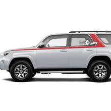 Calcomanía adhesiva de vinilo para ventana lateral de estilo topográfico con líneas de rayas para el cuerpo compatible con Toyota 4Runner 13-24 TRD Quinta generación 3
 2
