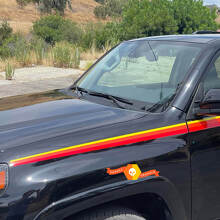 Kit de calcomanías de vinilo con franjas laterales de estilo vintage del 40º aniversario para Toyota 4Runner_3