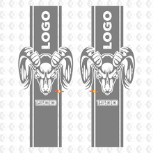 Calcomanía gráfica de logotipo de franja Dodge Ram 1500 para cama lateral trasera de camioneta vinilo de cama
_3